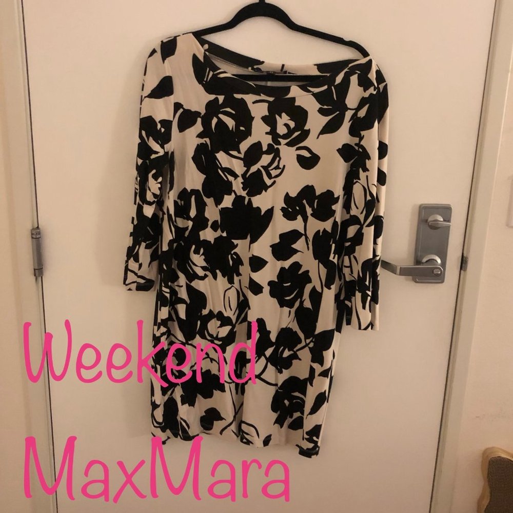 WEEKEND MaxMara Floral Print Sz 14 Dress